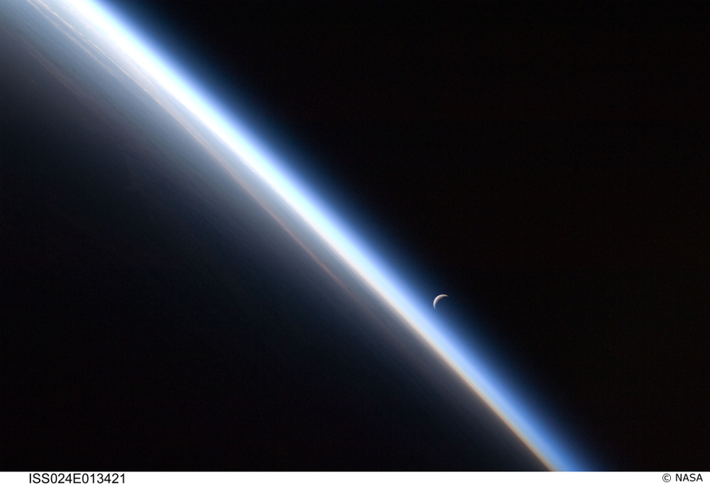 L'atmosphère terrestre vue de l'ISS. © NASA L'atmosphère terrestre vue de l'ISS. © NASA