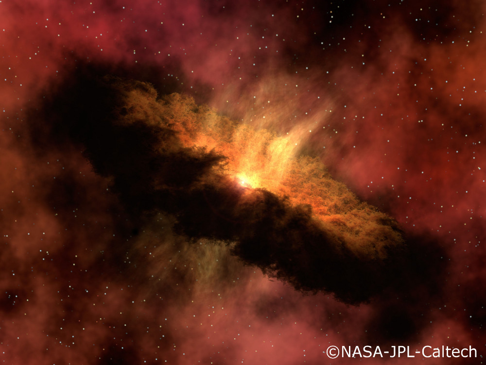 Naissance d'une étoile © NASA-JPL-Caltech