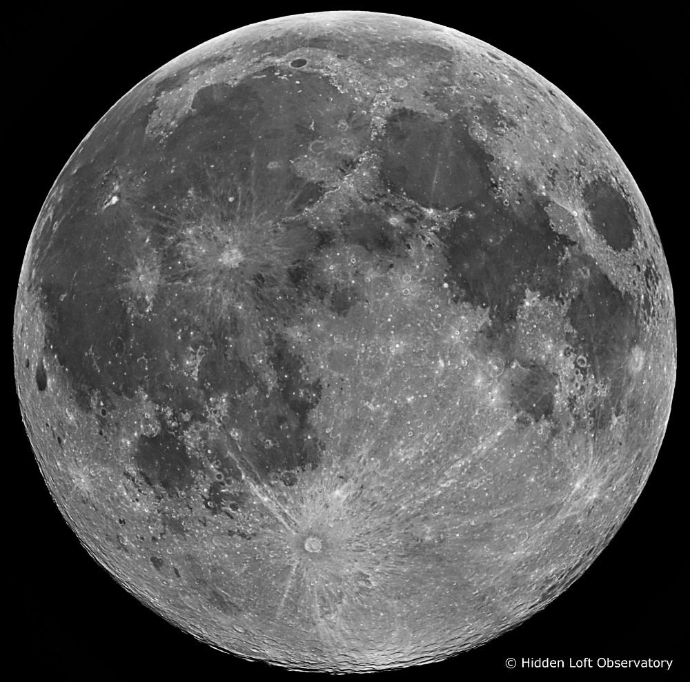 Image des bassins lunaires © Hidden Loft Observatory Image des bassins lunaires © Hidden Loft Observatory