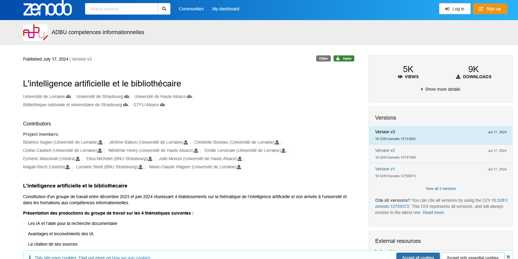 IA BIBLIOTHECAIRE