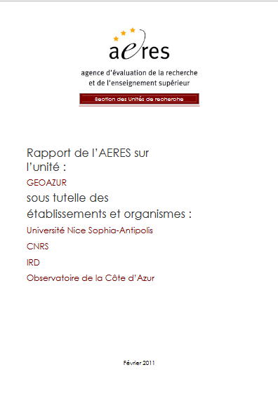 MESURER2023 45 Hceres rapport geoazur 2011